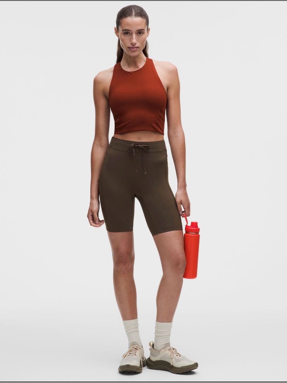 No Line High-Rise Running Short 8" - Picture 2 of 7